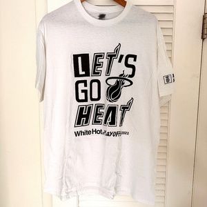 Miami Heat White Hot Playoffs Shirt 2022 Size XL